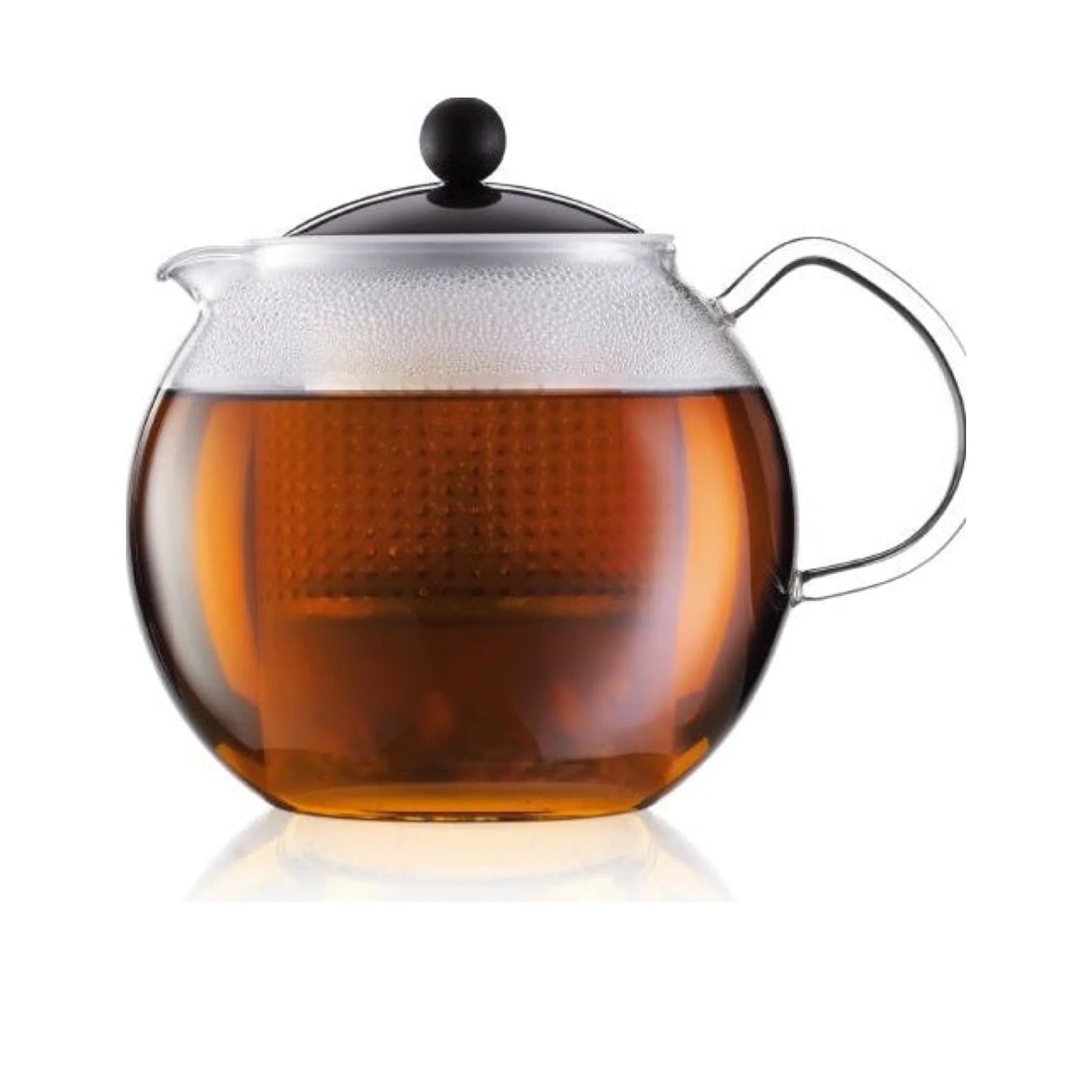 Bodum Assam tea maker with glass handle and coloured lid, L: 10 cm