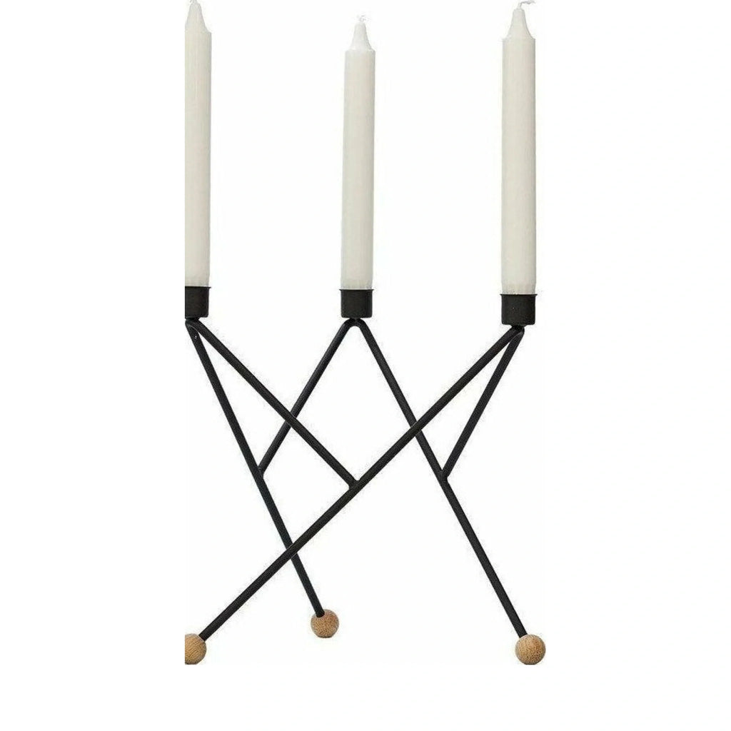 Andersen Furniture North Star Candlestick, Black, Large