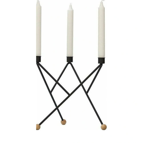 Andersen Furniture North Star Candlestick, Black, Large