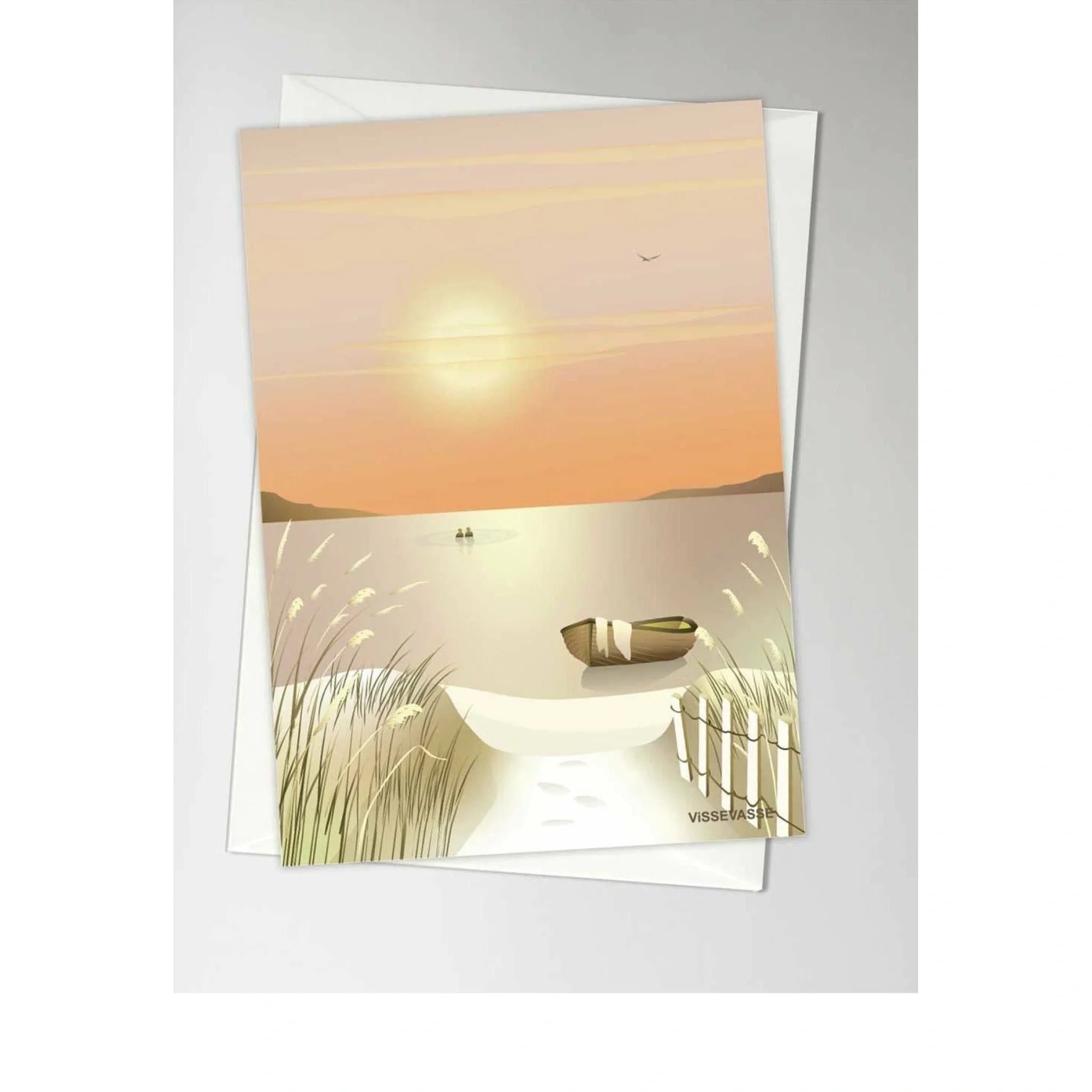 Vissevasse The Dunes Greeting Card, A6