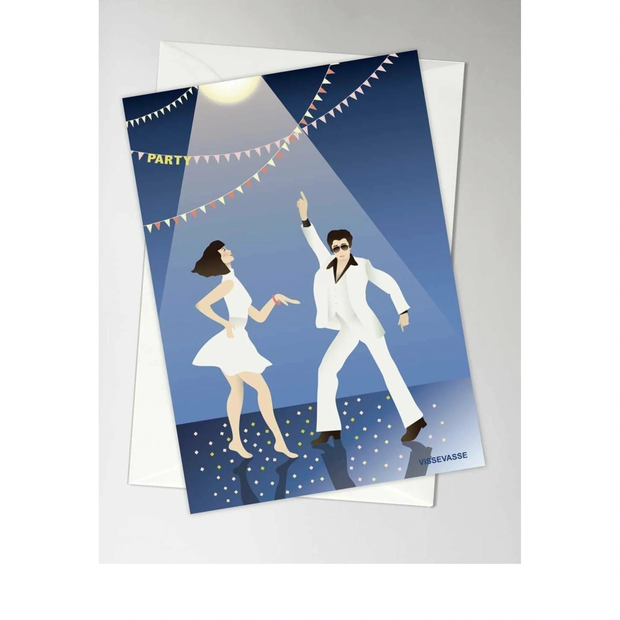 Vissevasse Let's Dance Greeting Card, A6