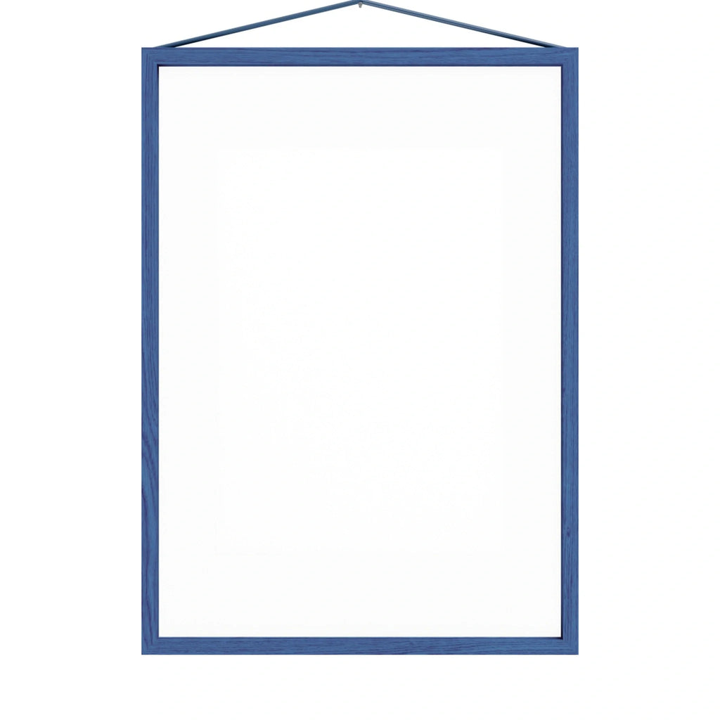 Moebe A3 Blue Satined Frame: Stylish Birch Wood Design for Art Display