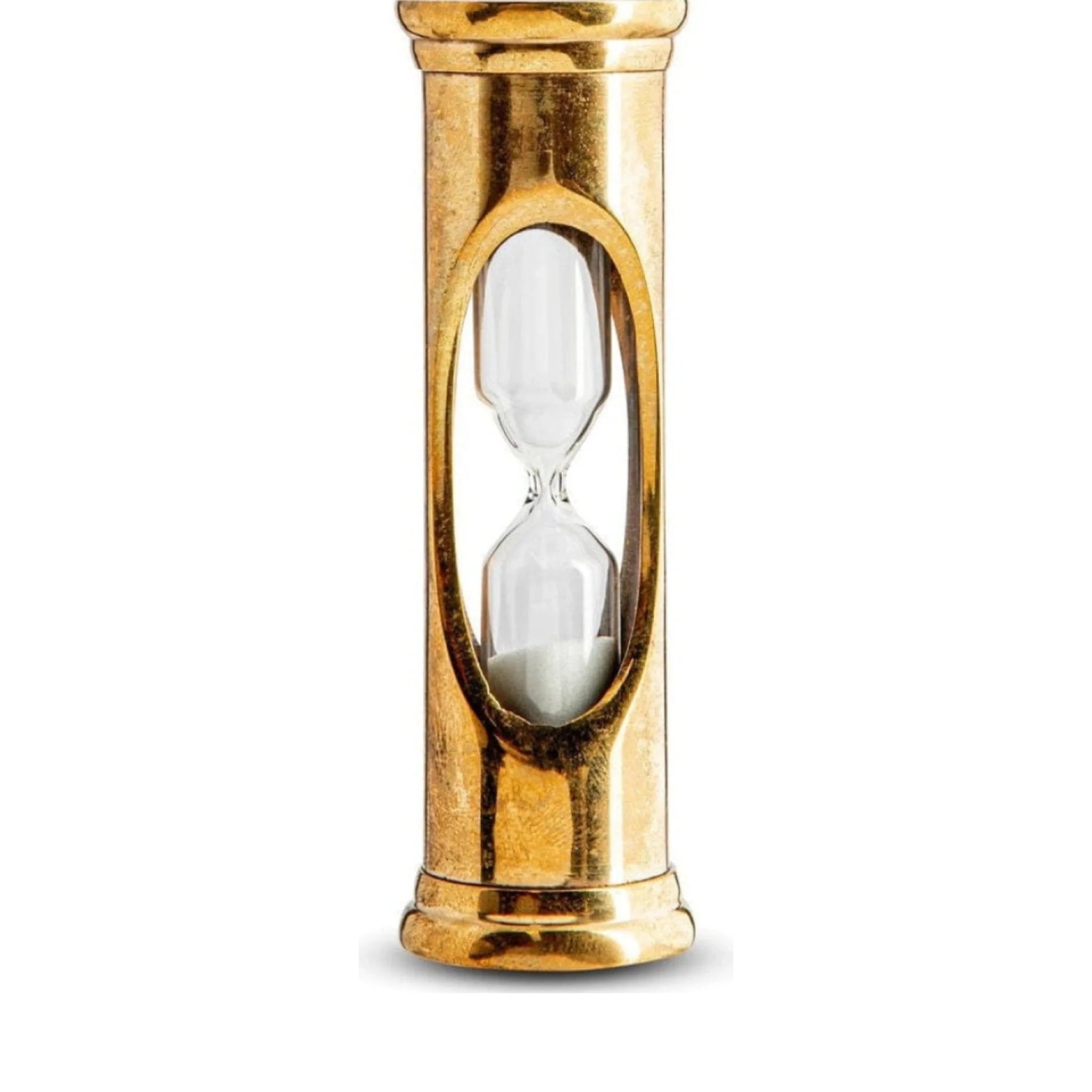 Authentic Models 3 Minutes Hourglass, Brass