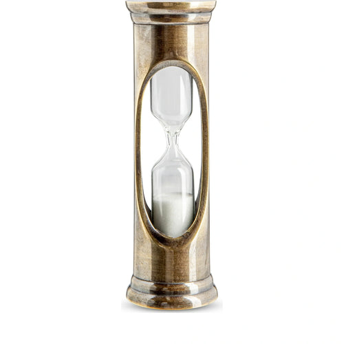 Authentic Models 3 Minutes Hourglass, Bronzed