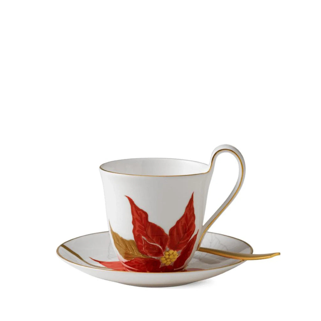 Royal Copenhagen Flora Mug With Saucer Poinsettia, 27cl