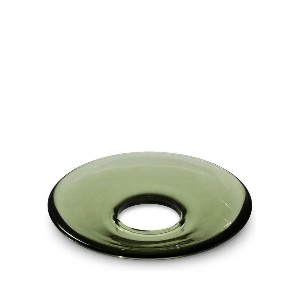 Holmegaard Lumi Glass Cuffs, Flat, Green