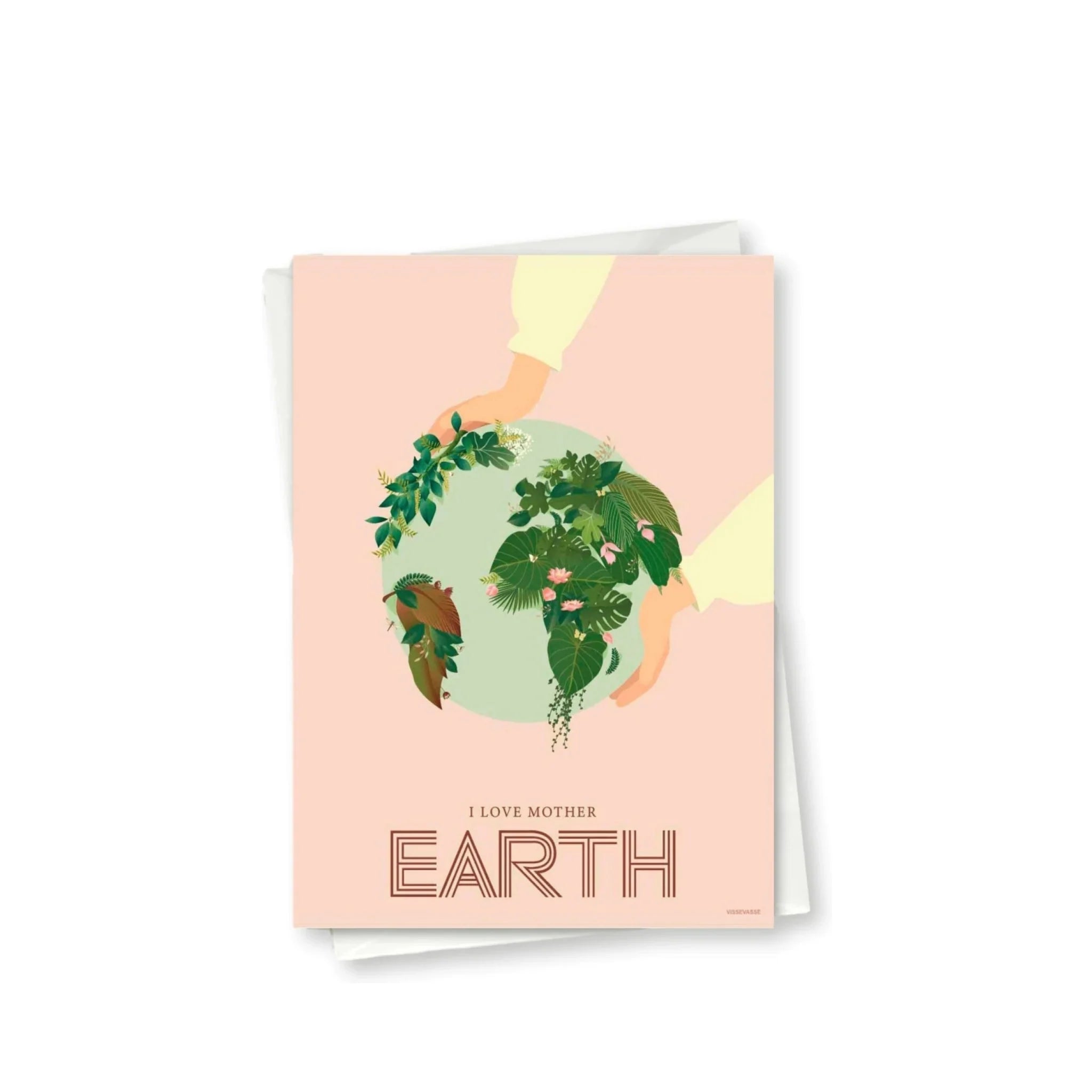Vissevasse I Love Mother Earth Greeting Card, 10x15 Cm