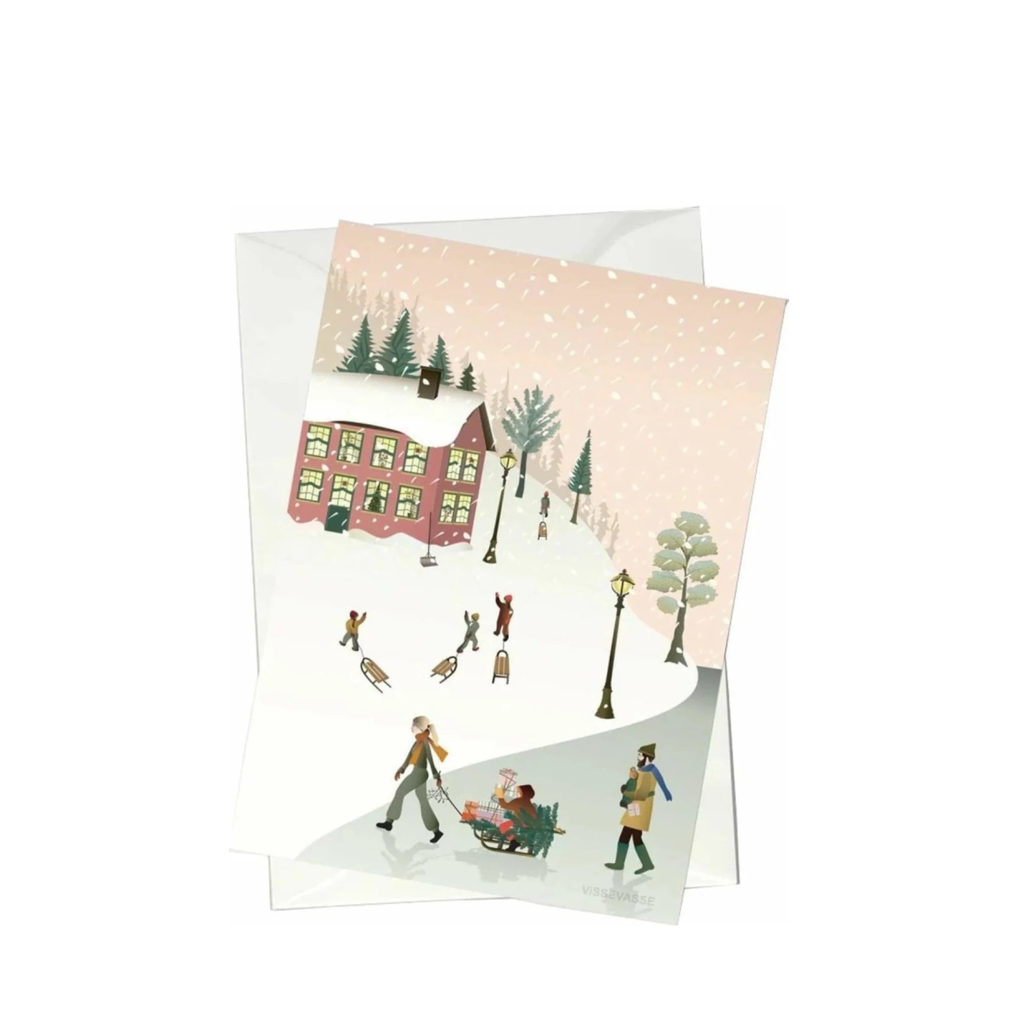Vissevasse December Days Greeting Card, A6