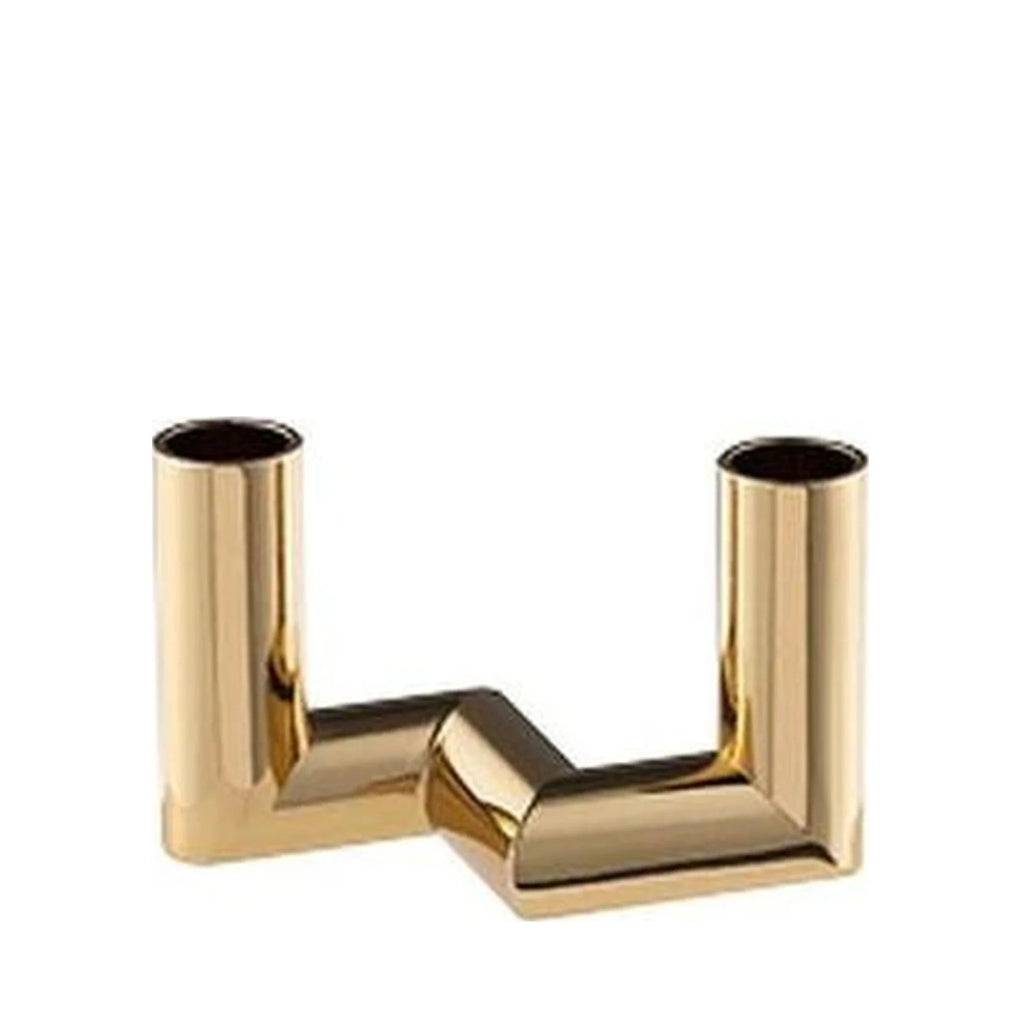 Uyuni Lighting Matrix Candle Holder 2'arm Mini Taper ø 7,5 Cm, Warm Brass