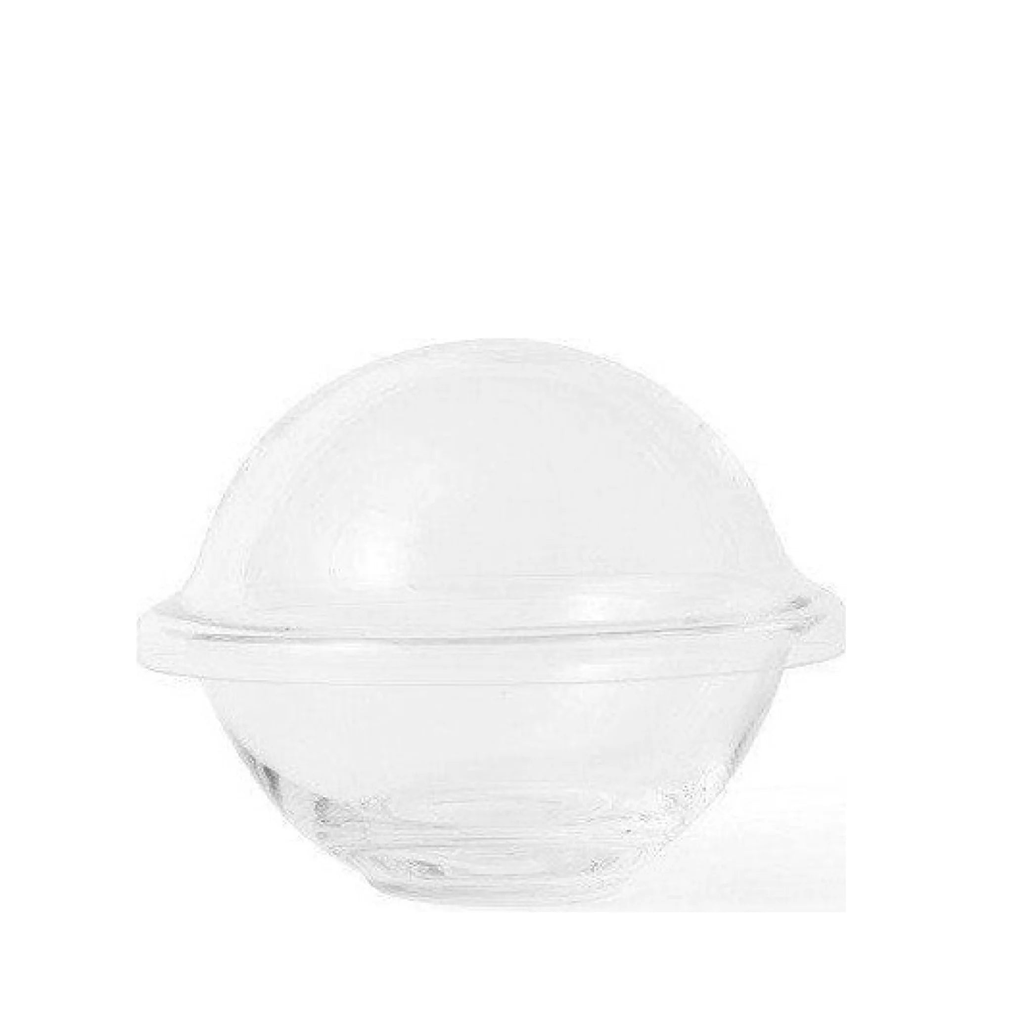 Lyngby Rhombe Chapeau Bowl With Lid, Clear, Small
