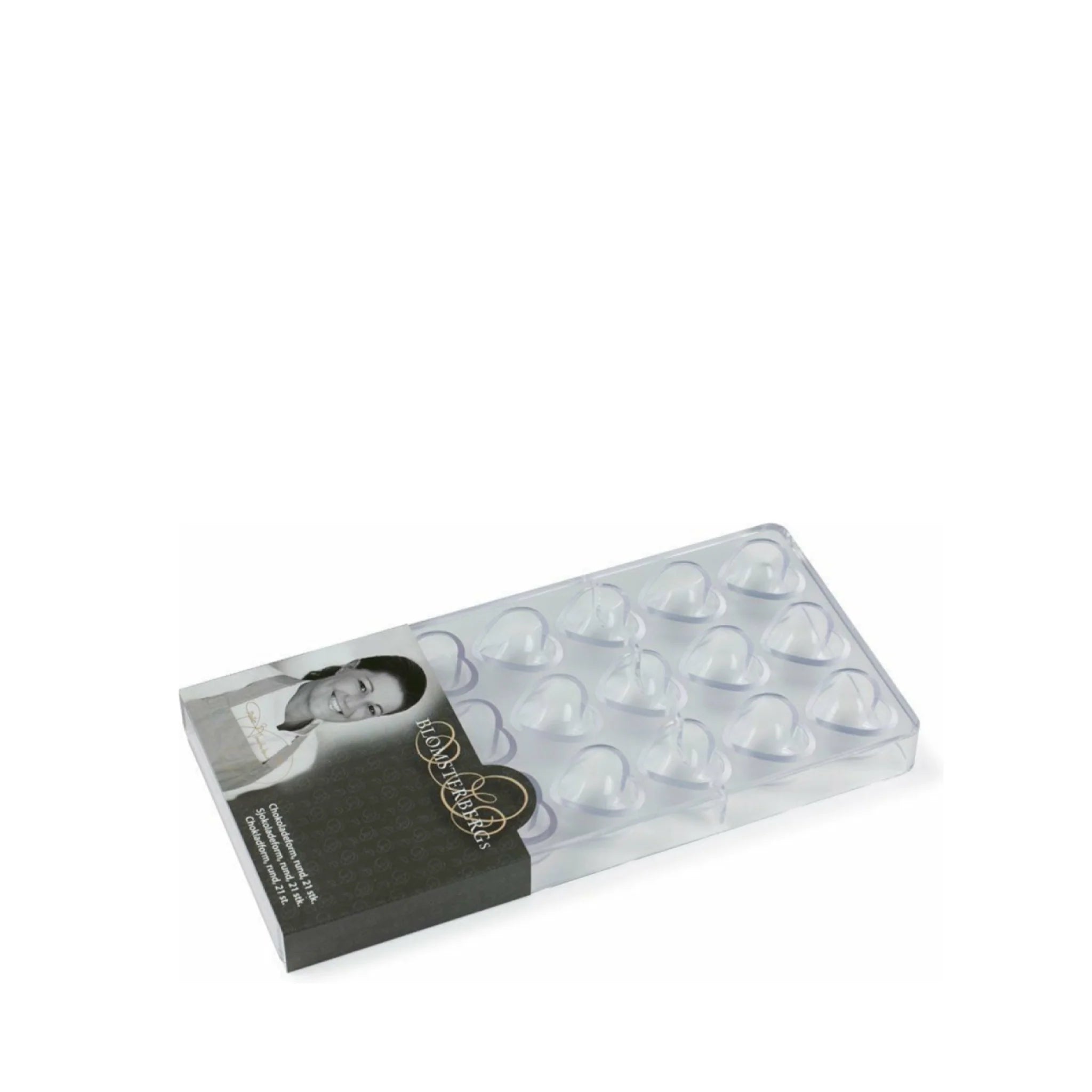 Blomsterbergs Schokoladenform Herz für 21 Stck.