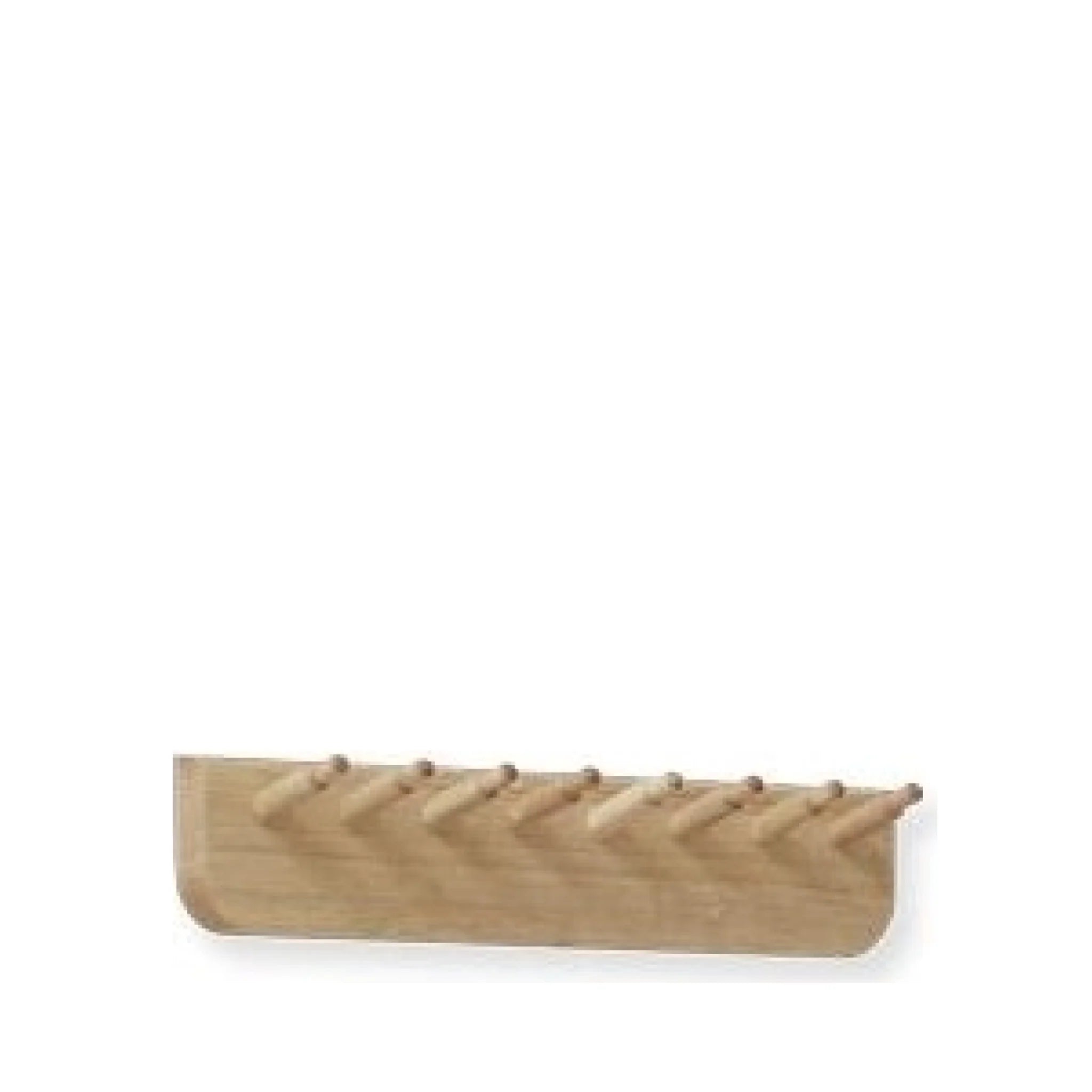 Form & Refine Echo 40cm Coat Rack – White Oiled Oak, Multi-Purpose