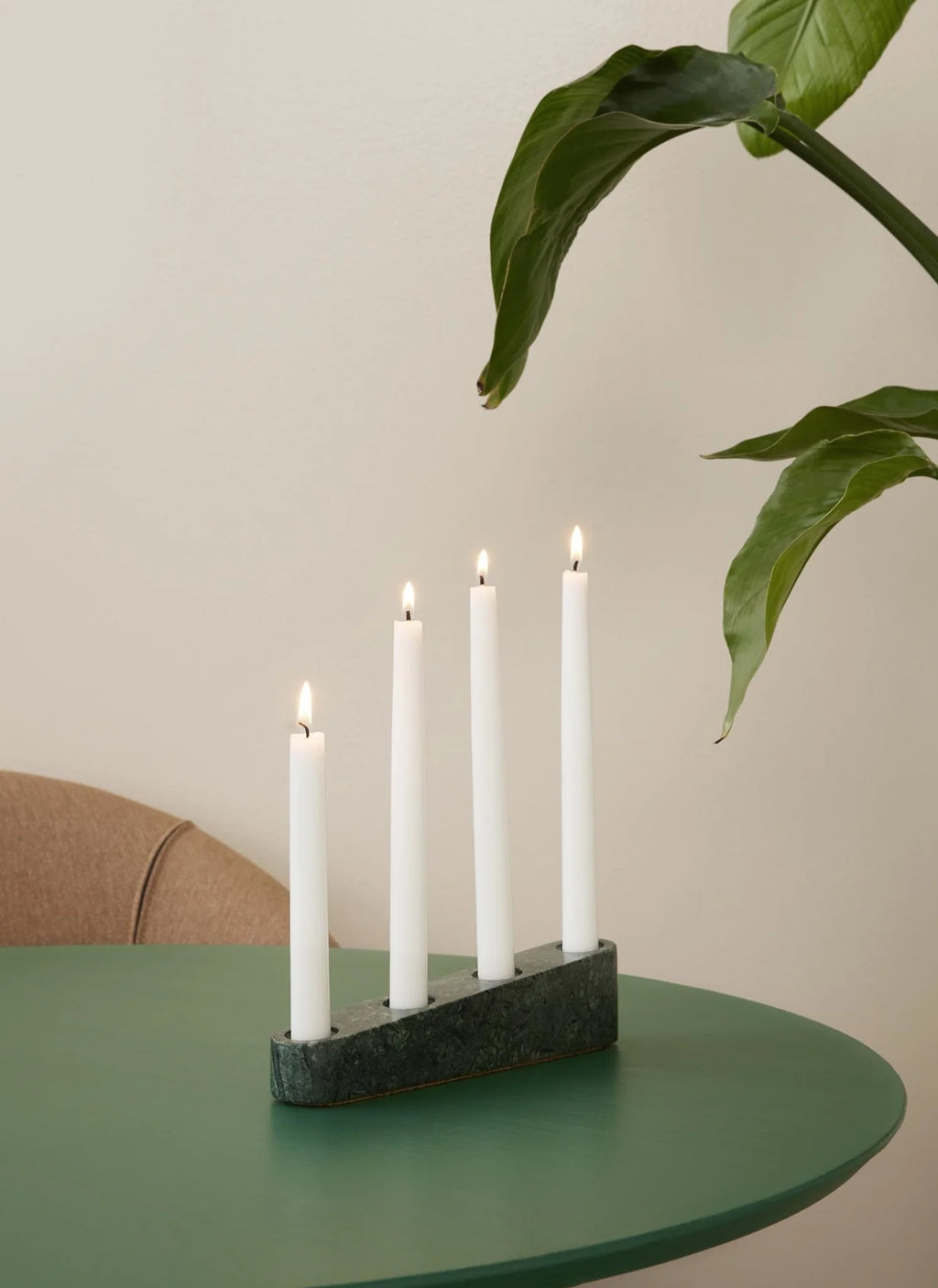 Spring Copenhagen Ilta Candleholder, Green