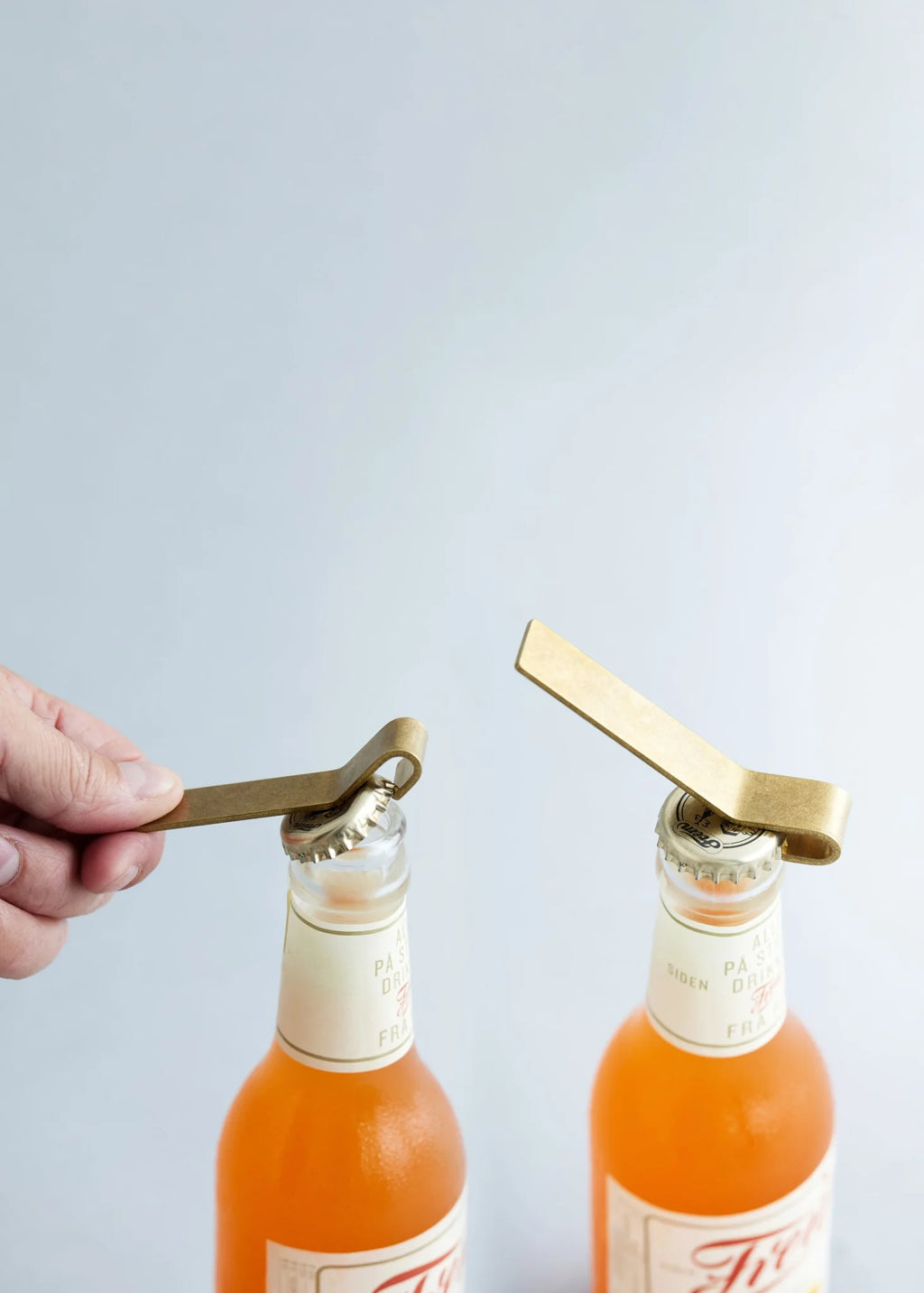 Elegant Moebe Brass Bottle Opener - Danish Design, Stainless Steel Option