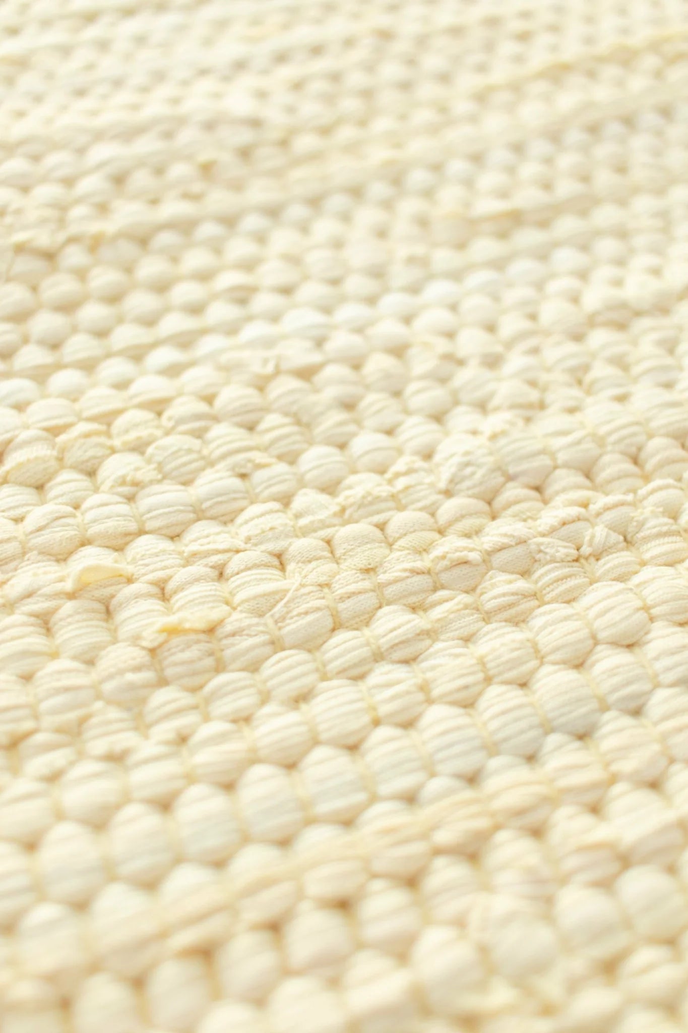 Rug Solid Cotton Rug 90x60 Cm, Lemon