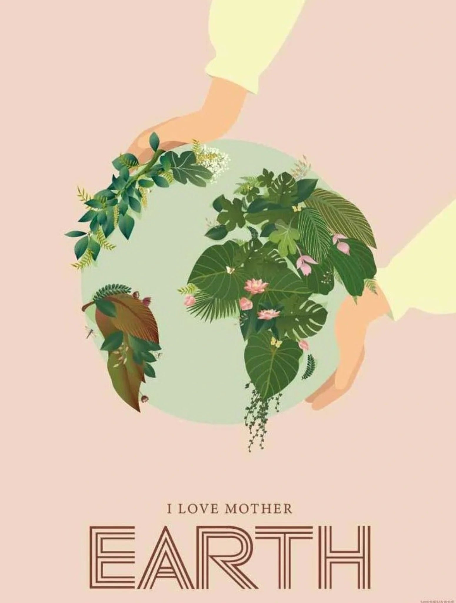 Vissevasse I Love Mother Earth Greeting Card, 10x15 Cm