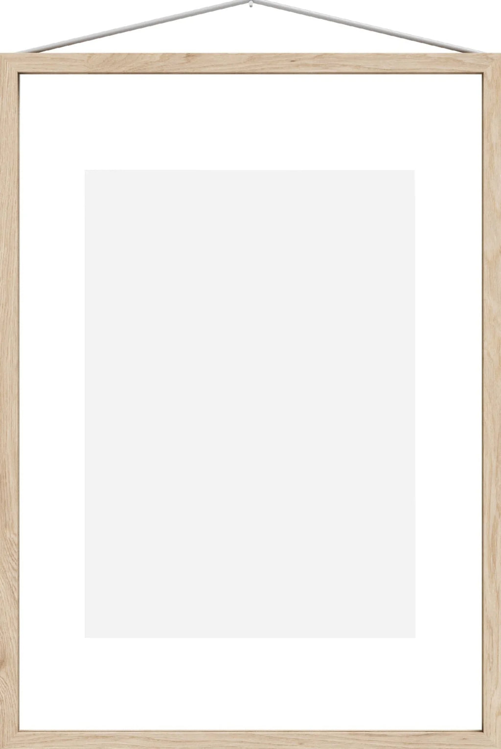Moebe Frame A3 in Ash Wood - Stylish Acrylic Glass Display Frame