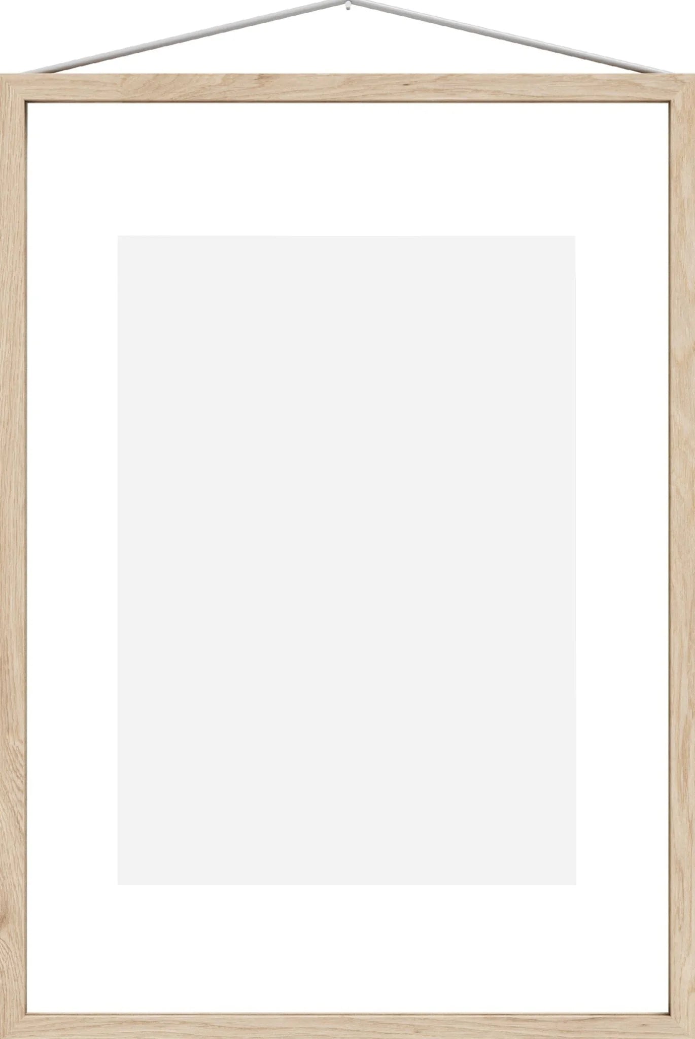 Moebe Frame A3 in Ash Wood - Stylish Acrylic Glass Display Frame