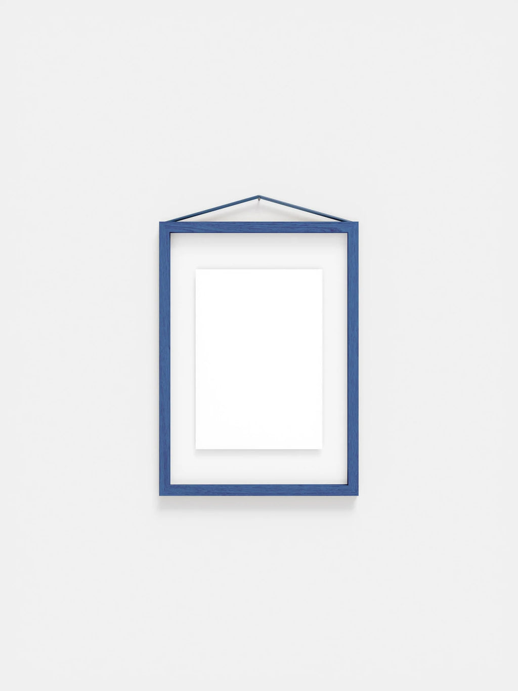 Moebe A4 Blue Satined Frame: Stylish Birch Wood Design for Art Display