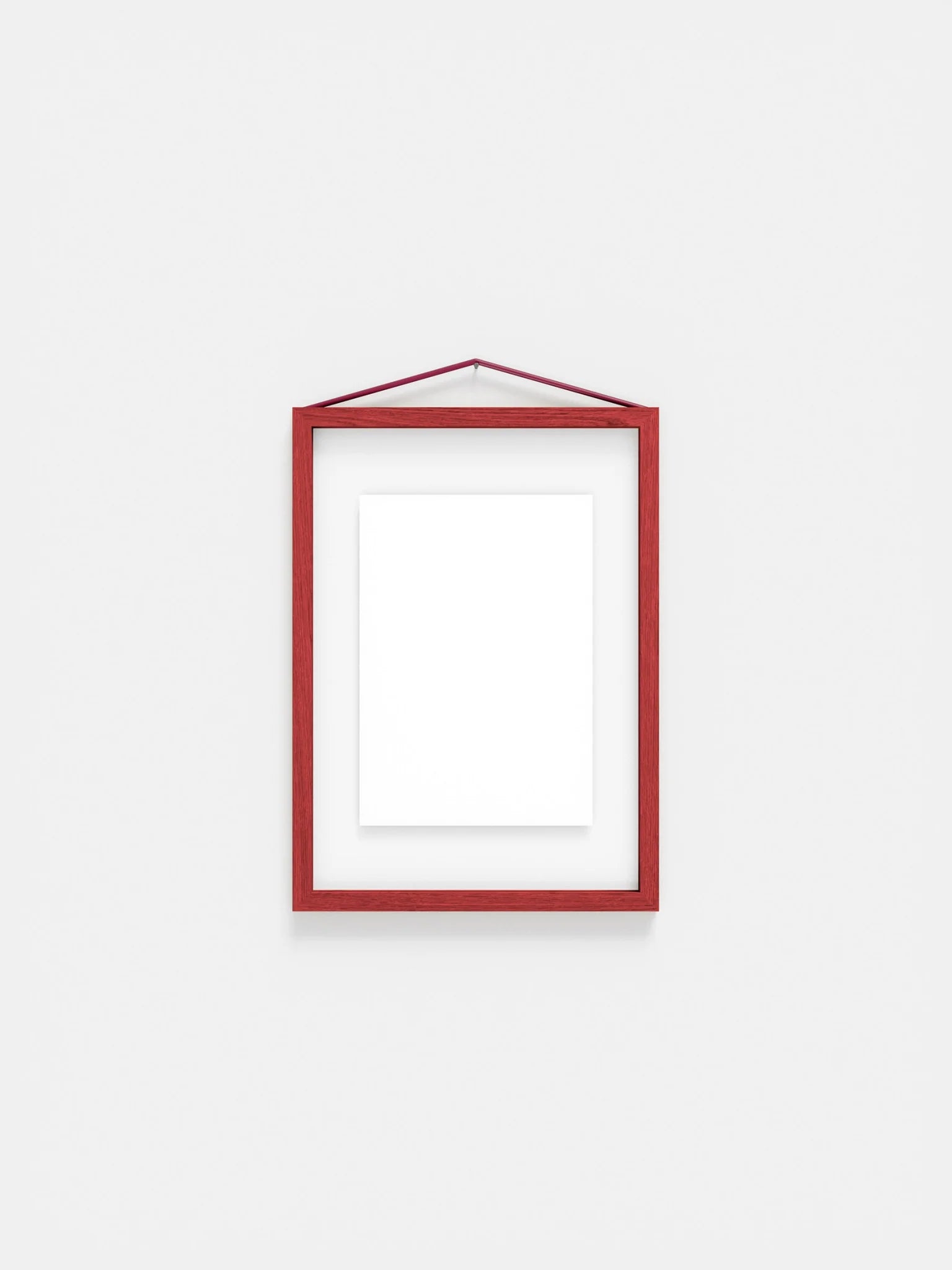 Moebe A4 Red Satined Frame: Vibrant Birch Wood Design & Versatile Display