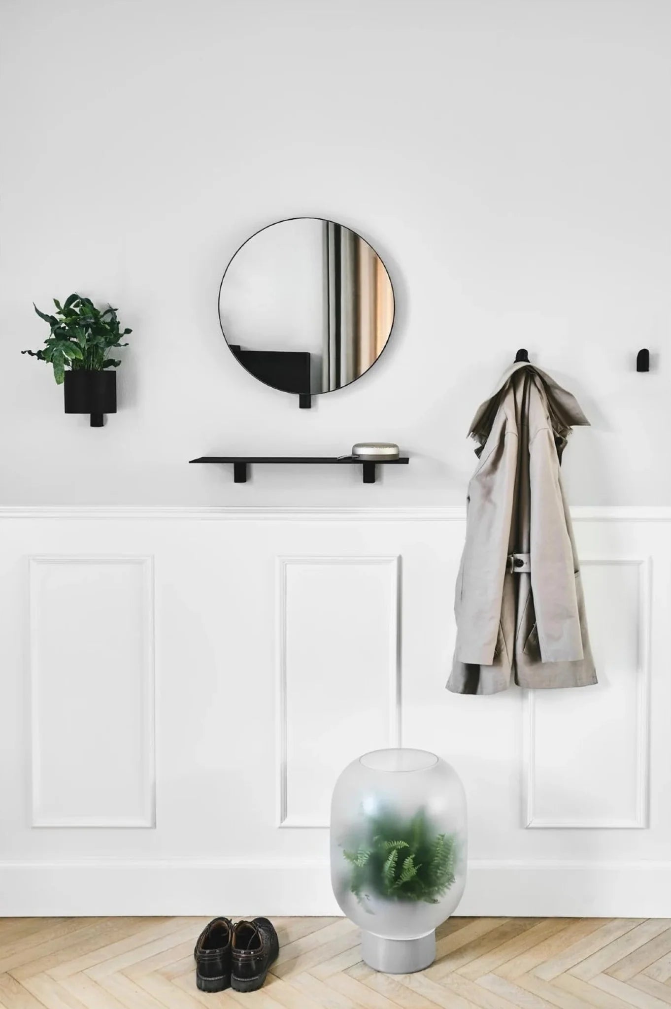 Gejst Collage Hook Black Oak – 2-Pack 6.5cm Decorative Wall Hooks