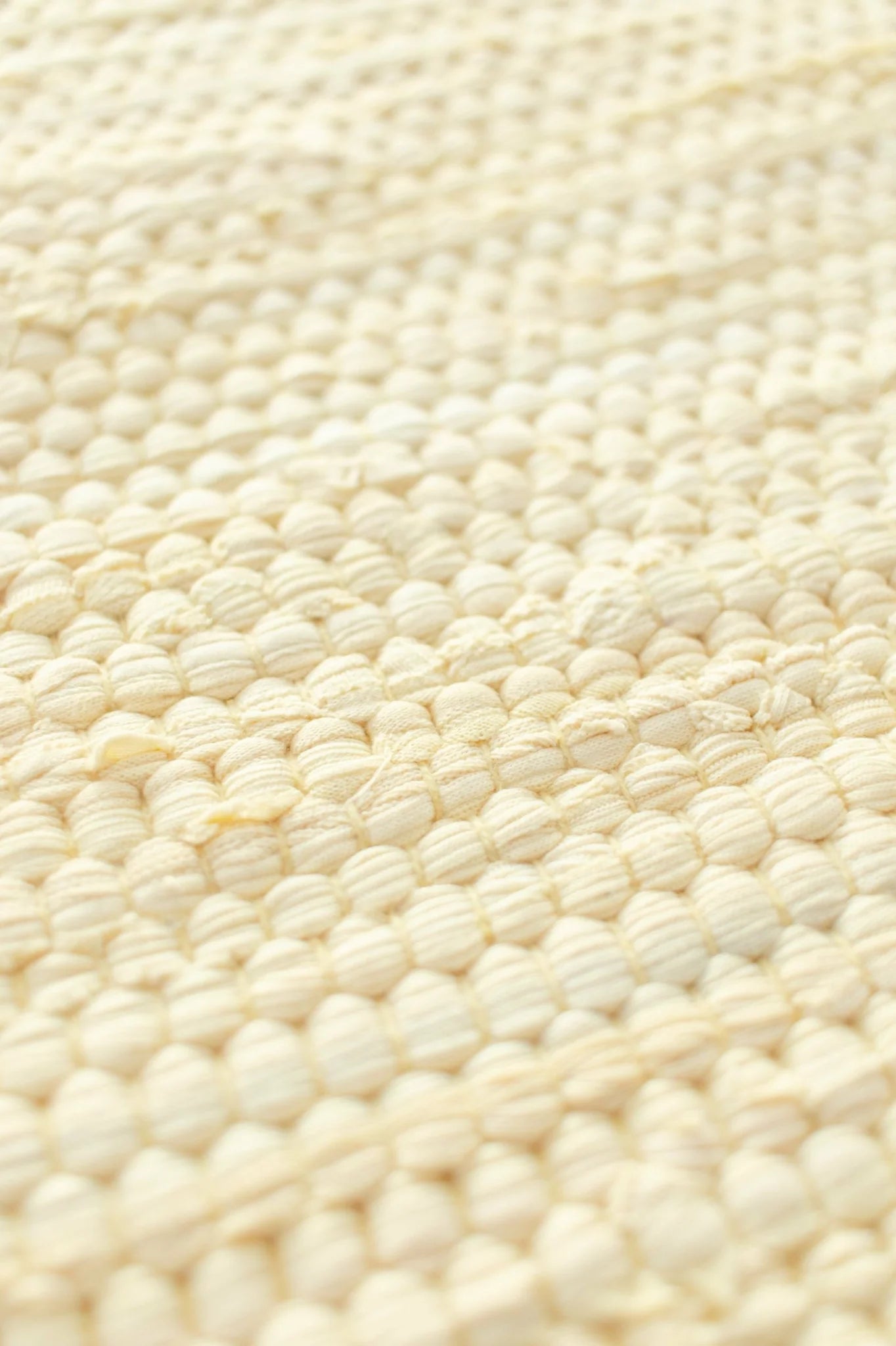 Rug Solid Cotton Rug 135x65 Cm, Lemon