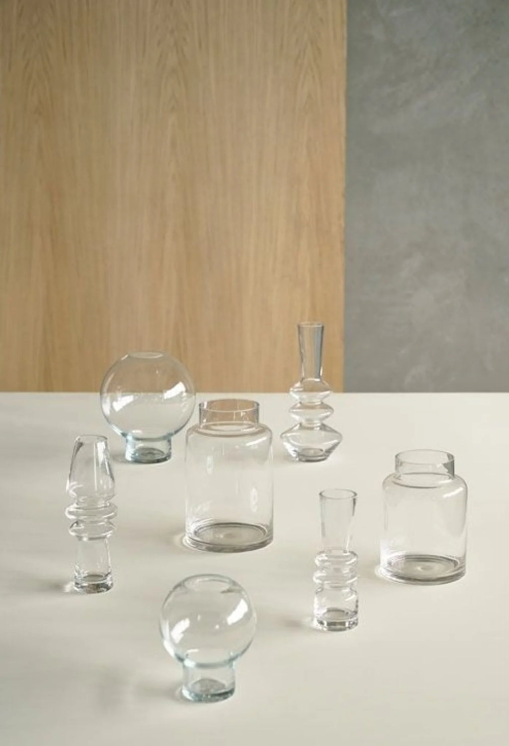 Villa Collection Trio Vase 25 Cm, Clear
