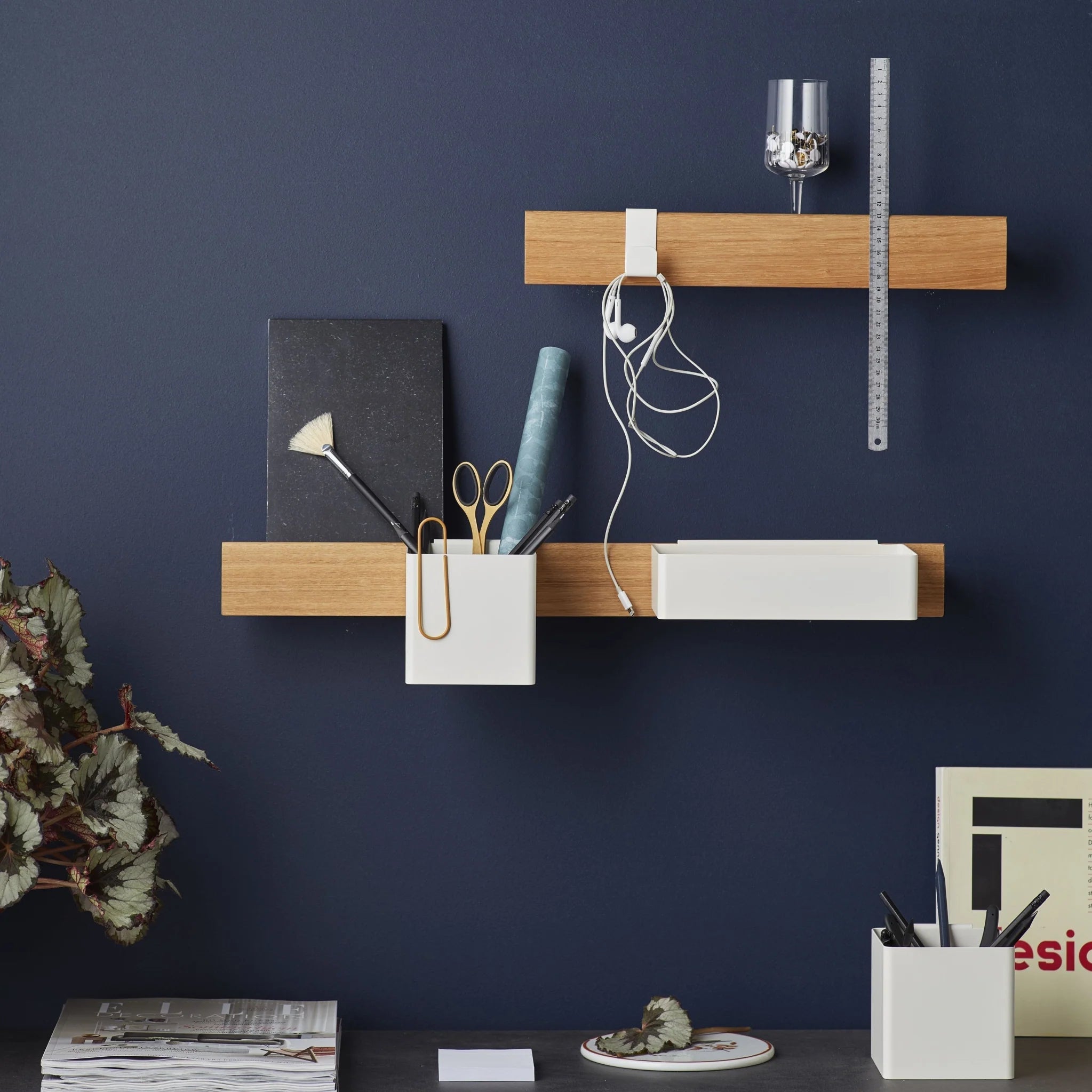 Gejst Flex Magnetic Hooks 2-pack — White For Flex Rail & Towels