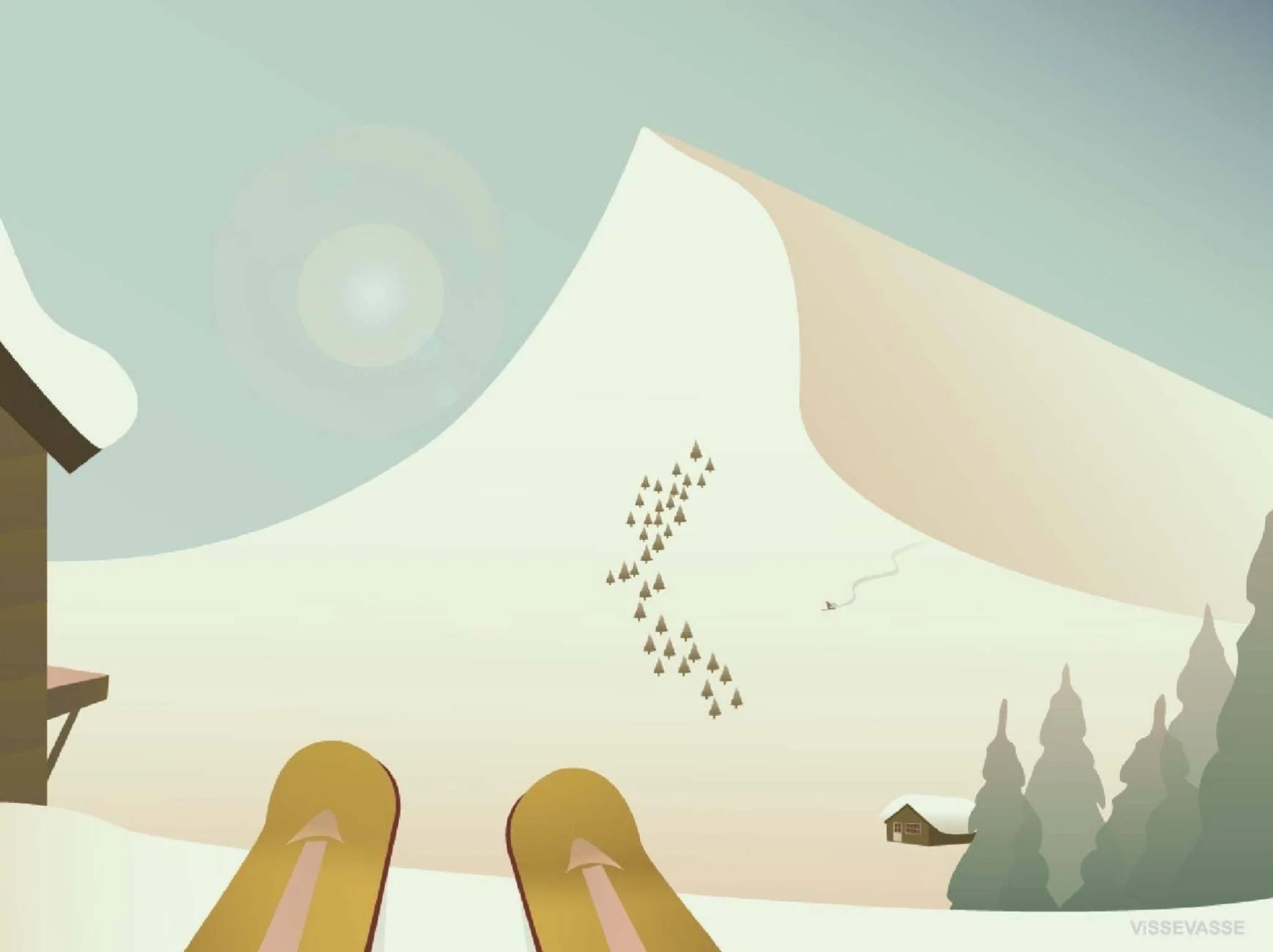 Vissevasse Ready 15 X21 Cm, Steady, Go Poster