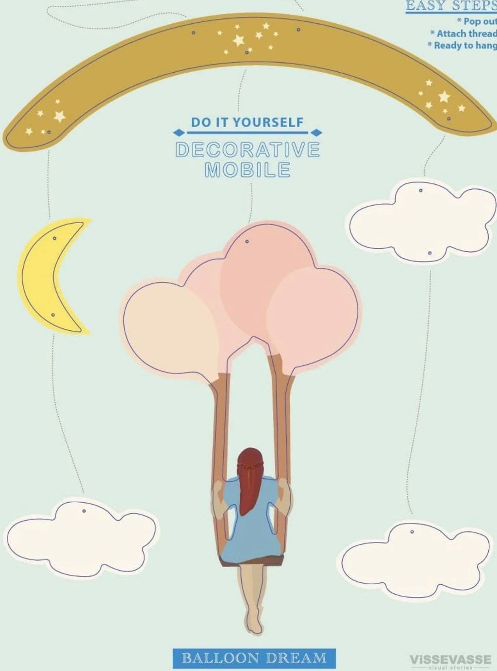 Vissevasse Balloon Dream Decorative Mobile