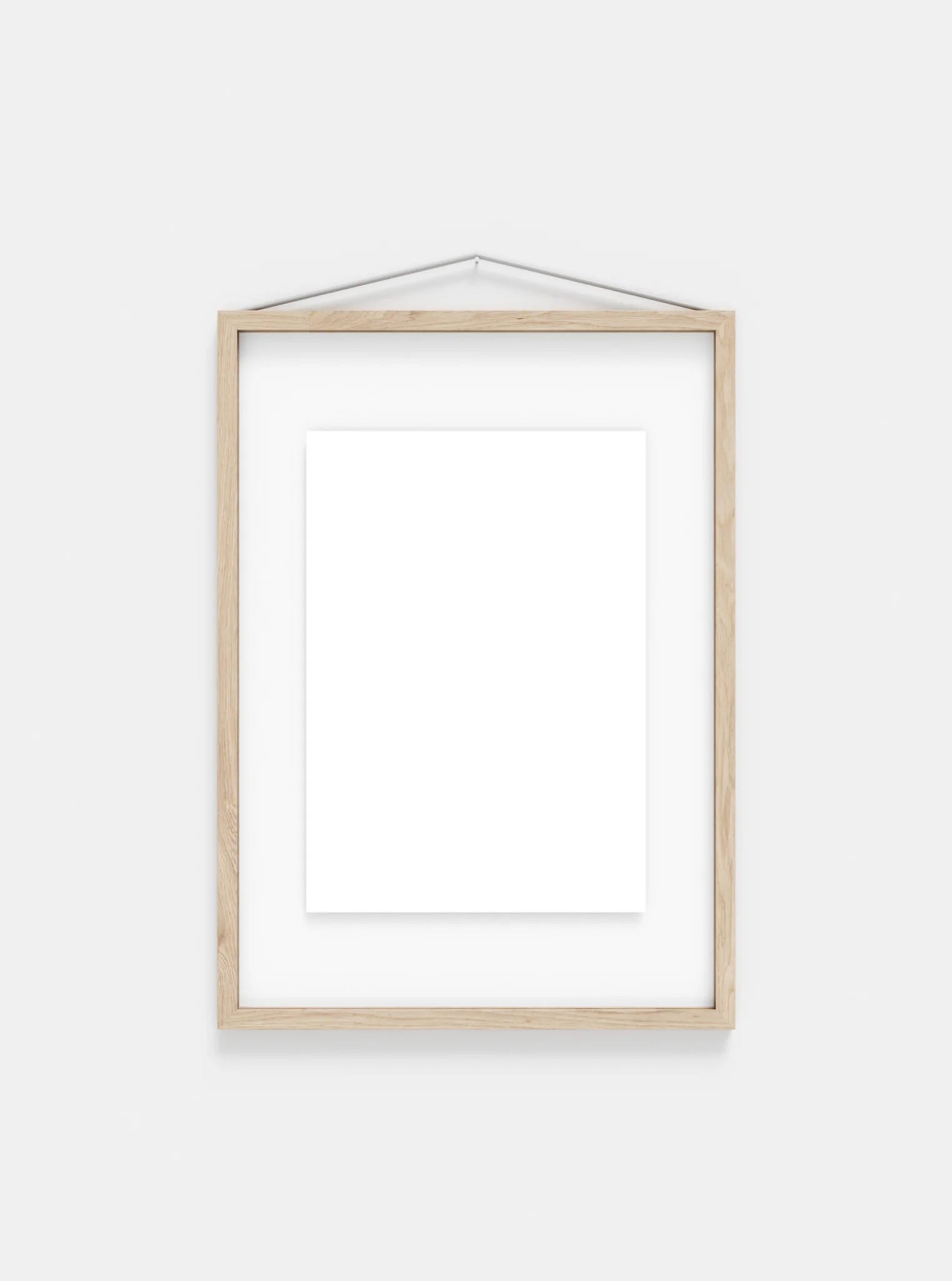 Moebe Frame A3 in Ash Wood - Stylish Acrylic Glass Display Frame