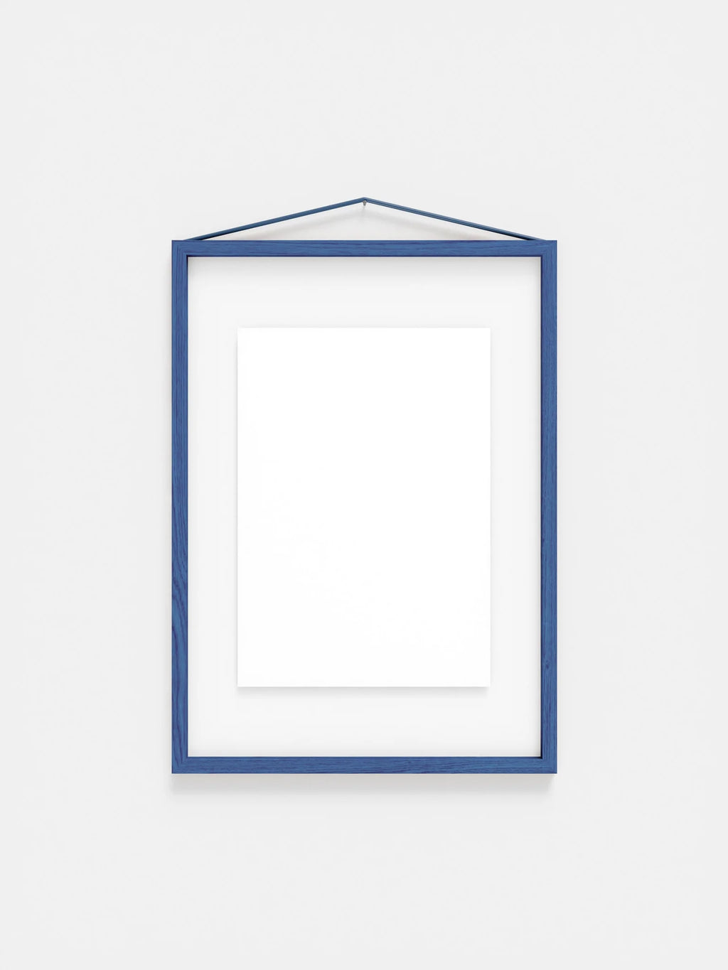 Moebe A3 Blue Satined Frame: Stylish Birch Wood Design for Art Display