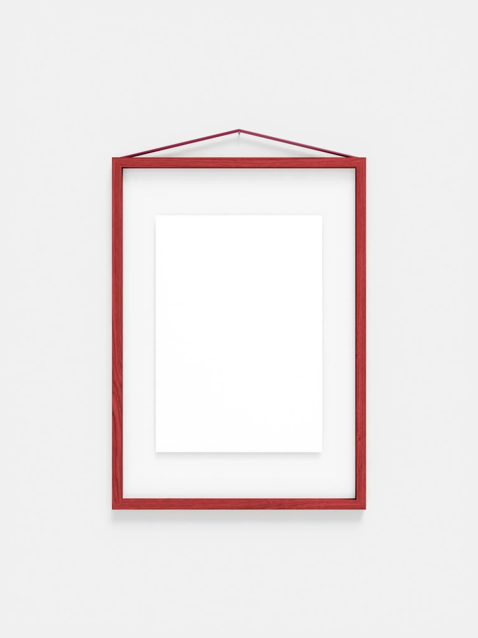 Moebe A3 Red Satined Frame: Vibrant Birch Wood Design & Versatile Display