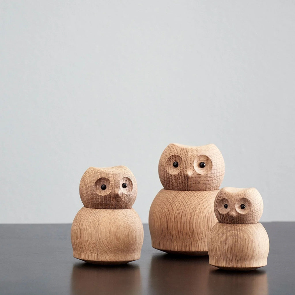 Andersen Furniture Wooden Owl, Oak, Large