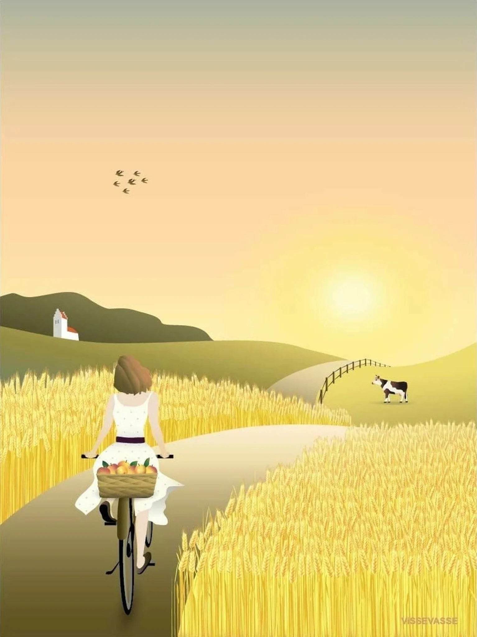 Vissevasse The Fields Mini Card, A7