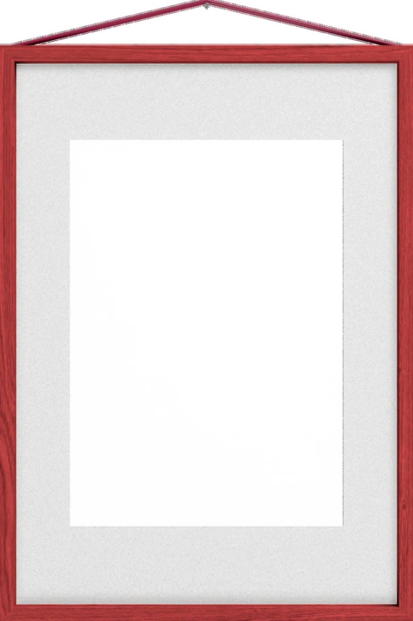 Moebe A3 Red Satined Frame: Vibrant Birch Wood Design & Versatile Display