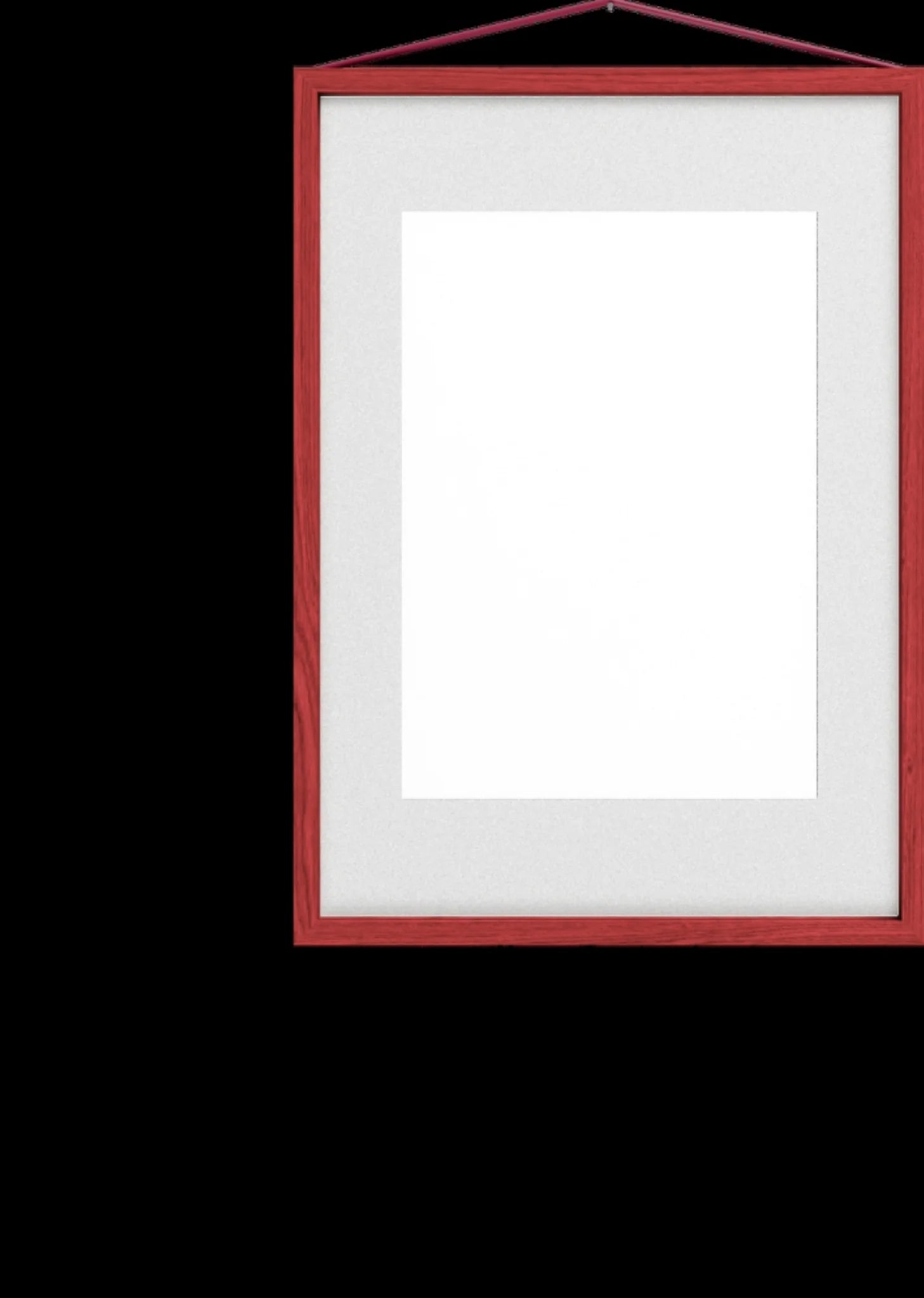 Moebe A3 Red Satined Frame: Vibrant Birch Wood Design & Versatile Display