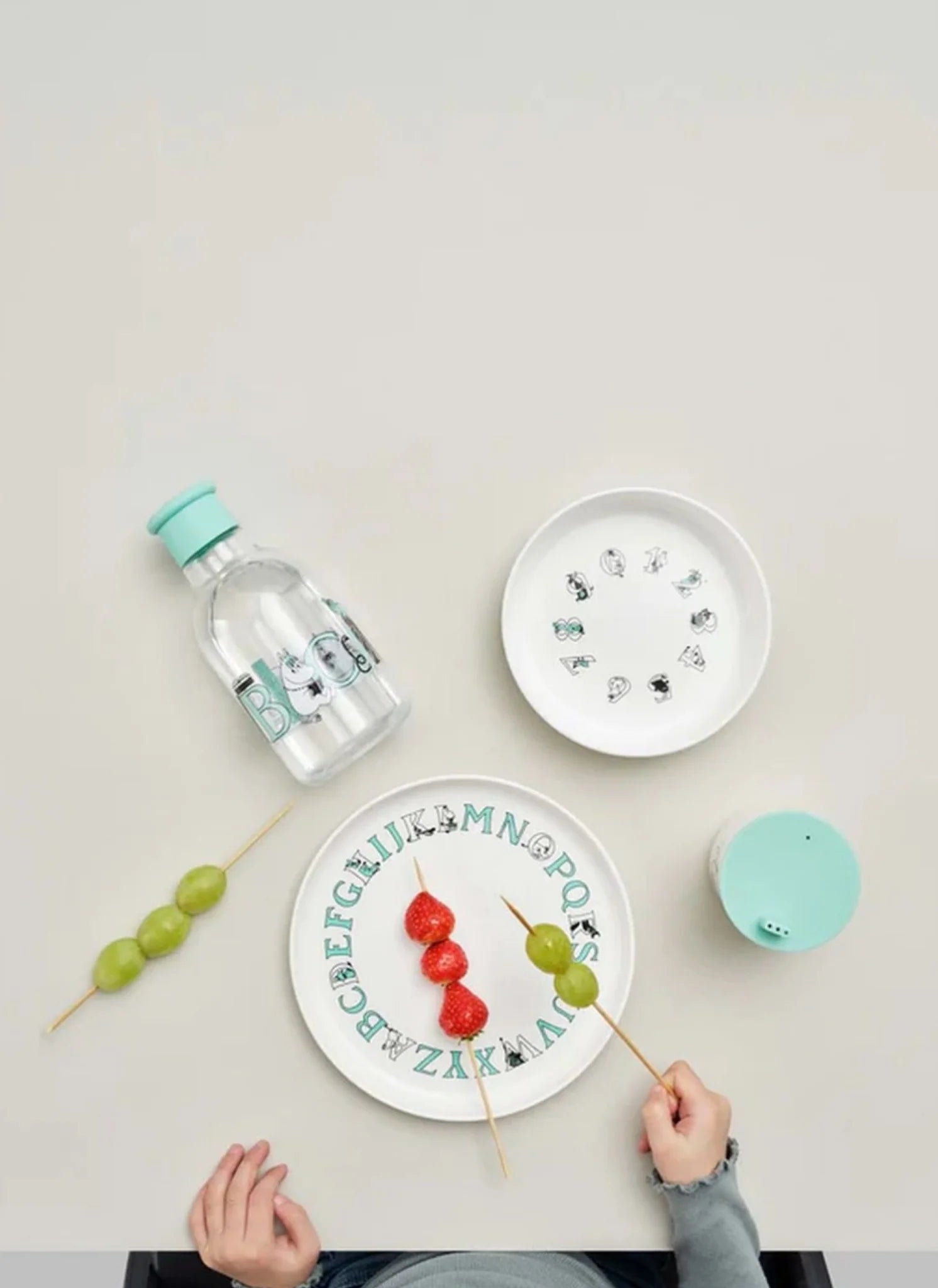 Rig Tig Moomin Abc Bowl, Moomin Turquoise