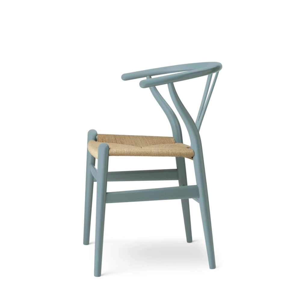Carl Hansen CH24 Wishbone Chair Oak, Pewter Blue/Natural Cord Special Edition