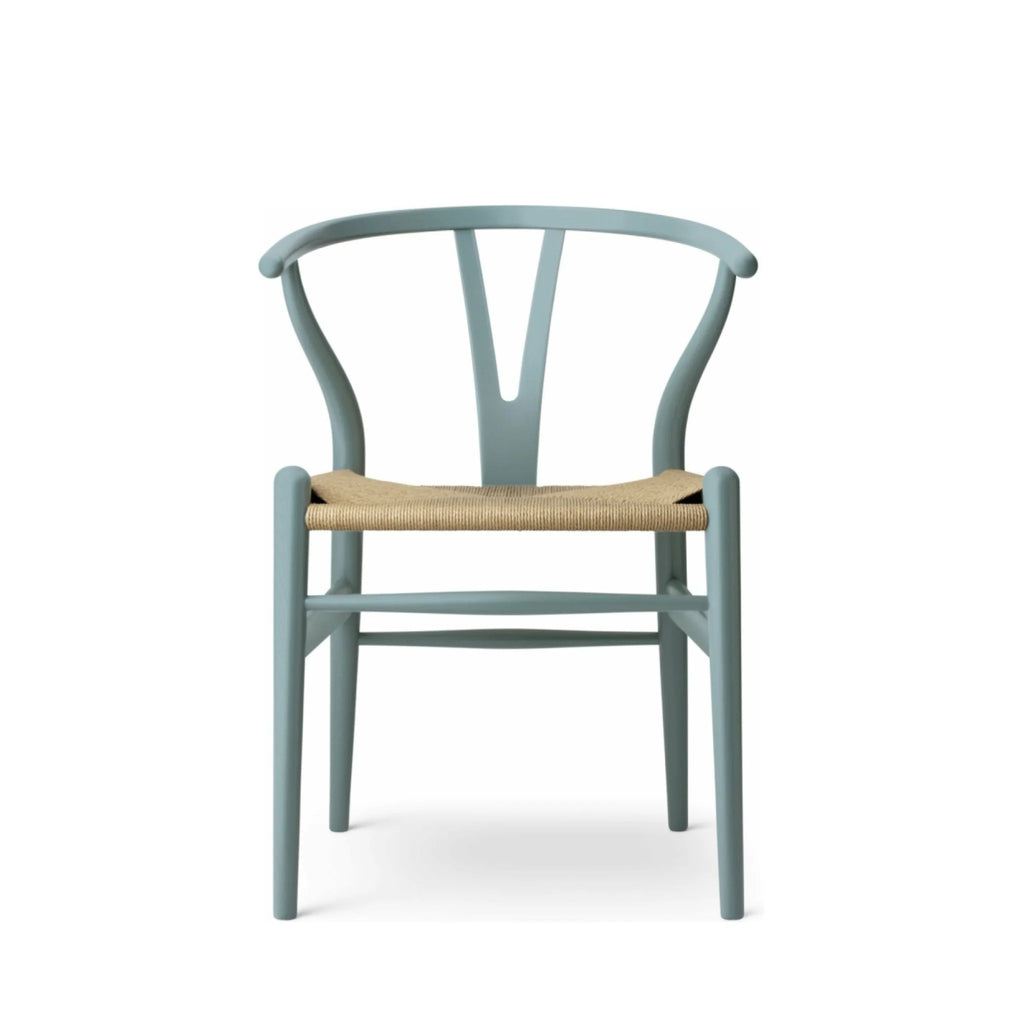 Carl Hansen CH24 Wishbone Chair Oak, Pewter Blue/Natural Cord Special Edition