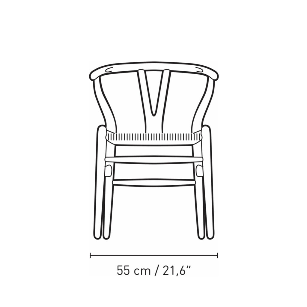 Carl Hansen CH24 Wishbone Chair Oak, Pewter Blue/Natural Cord Special Edition