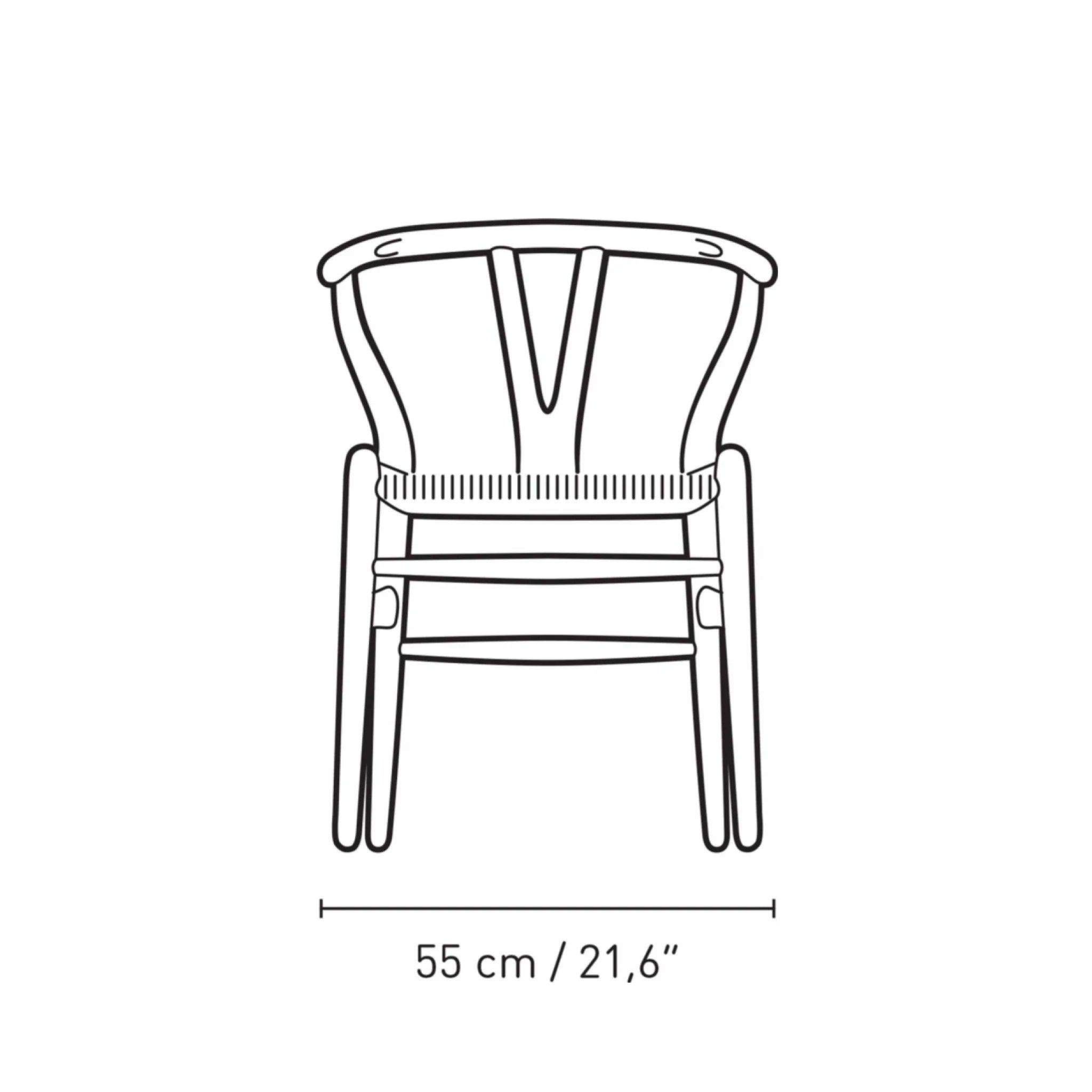 Carl Hansen CH24 Wishbone Chair Oak, Pewter Blue/Natural Cord Special Edition