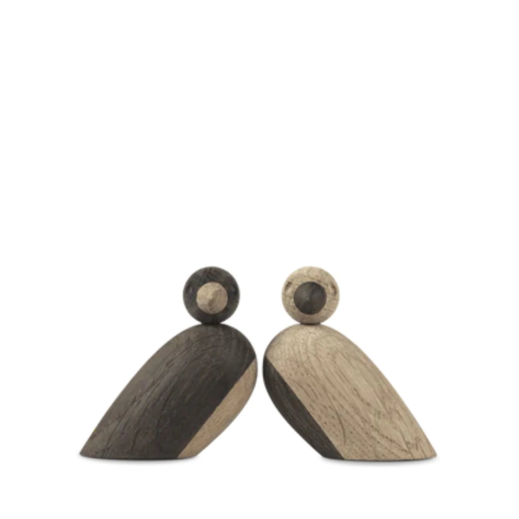 Kay Bojesen Sparrows Pair Oak/Smoked Oak