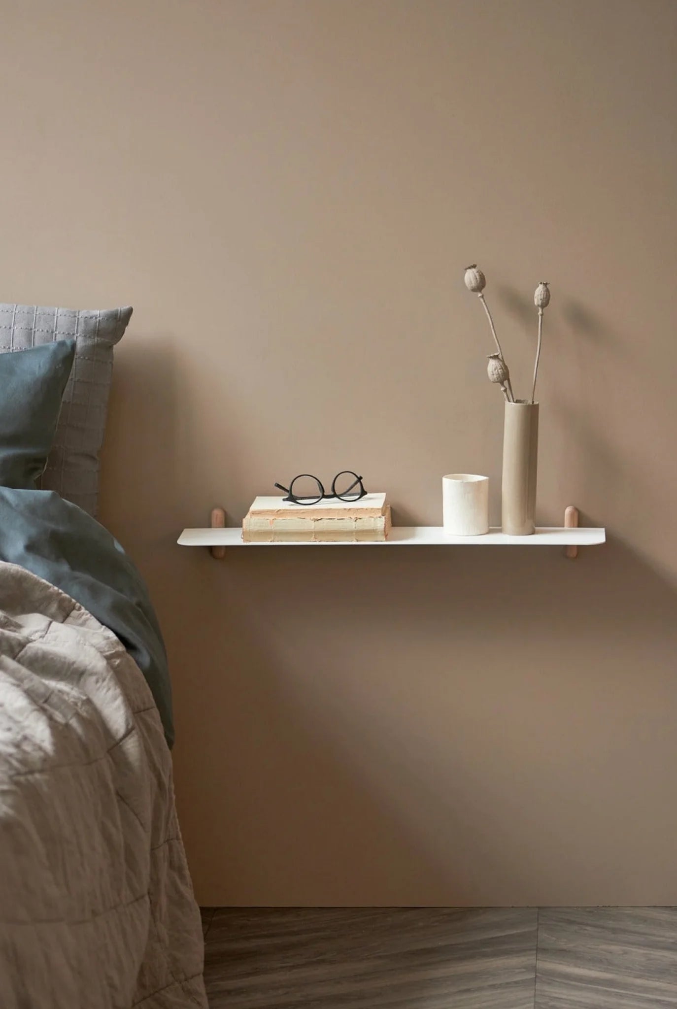 Gejst NIVO Regal G Wall Shelf – Light Oak/White Minimalist 80×64 cm